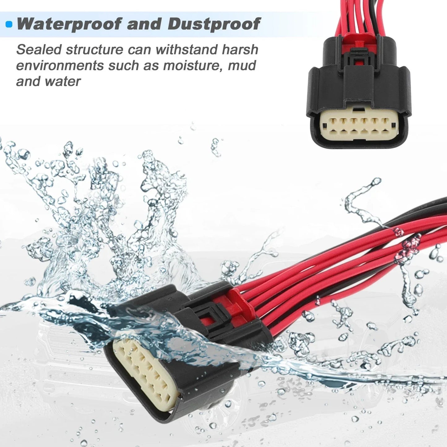 Halogen Headlight Wiring Harness Connector for Ram 1500 (2019-2021)