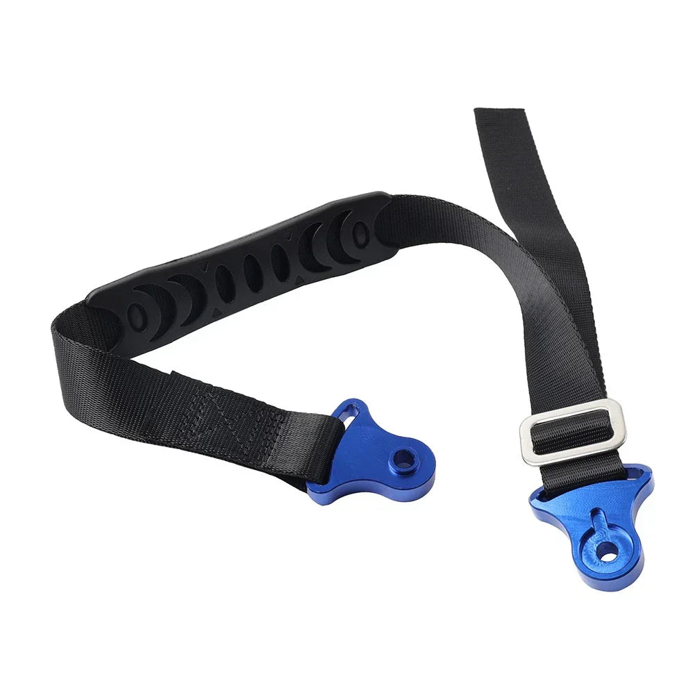 Blue Universal Adjustable Motorcycle Fork Rear Seat Rescue Strap Sling