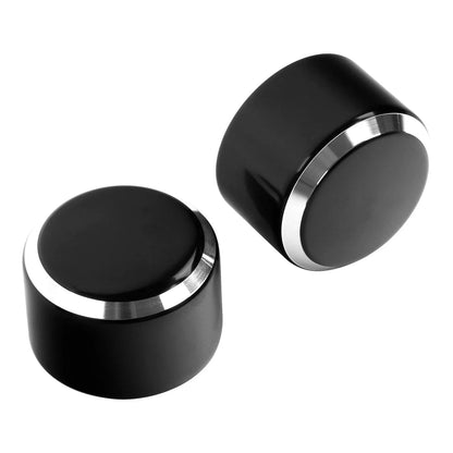 Black Front Axle Nut Covers for Harley Electra Road Glide Sportster
