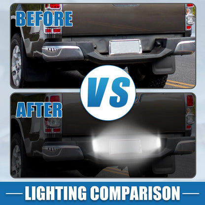 White LED License Plate Light Assembly 2 x 2835SMD for Dodge Dakota (2005-2011)