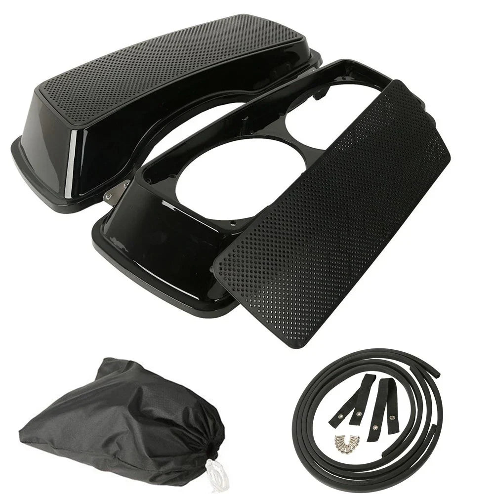 Dual 6x9'' Saddlebag Speaker Lids for Harley Electra Street Road Glide (93-13)