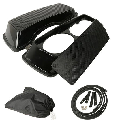 Dual 6x9'' Saddlebag Speaker Lids for Harley Electra Street Road Glide (93-13)