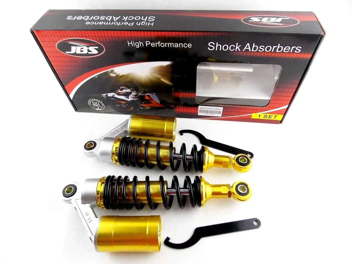 280mm JBS Rear Air Nitrogen Cell Shock Absorbers for Honda SL70 (1971-1973)