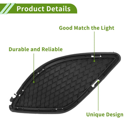 Front Left Fog Light Grill for Mercedes-Benz CLA250 (2014-2019) Black