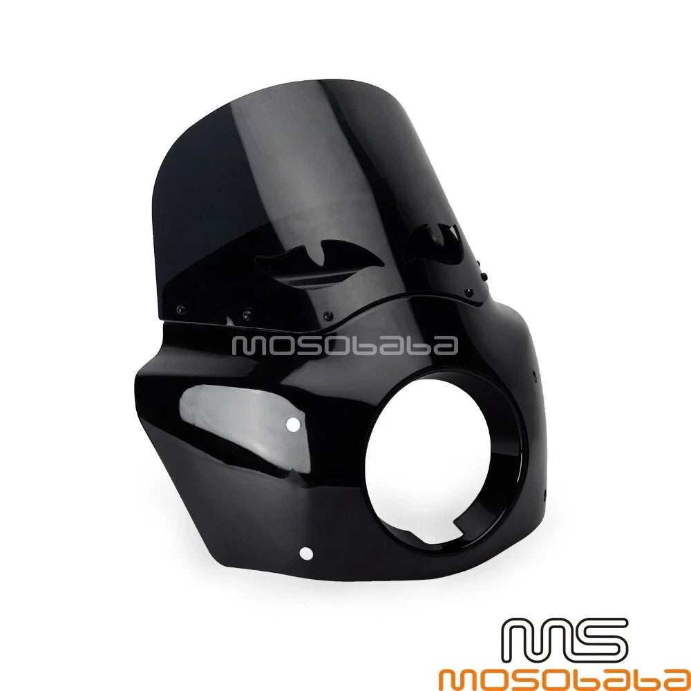 Headlight Fairing Windshield Kit w/Extension Blocks for Harley