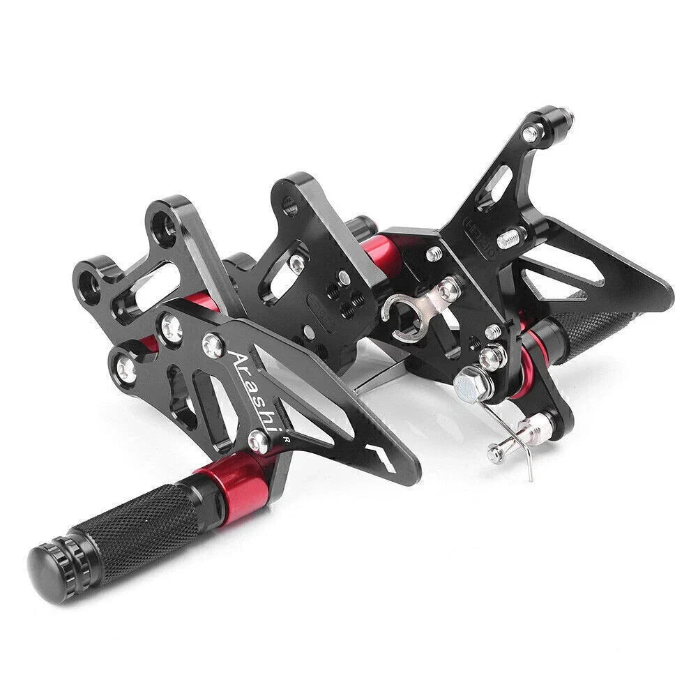 CNC Rearset Foot Pegs for Suzuki GSXR1000 (2017-2018) Black