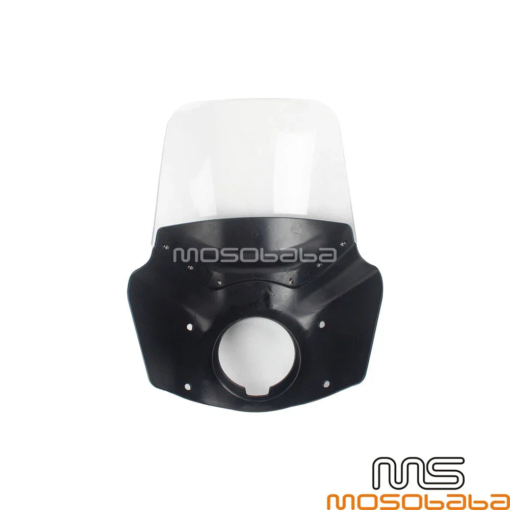 Clear Headlight Fairing Windshield for Harley FXDB (2007-2017)