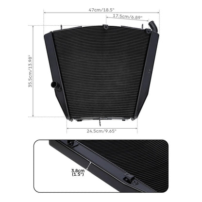 Black Radiator Cooler for Honda CBR1000RR (2006-2007)