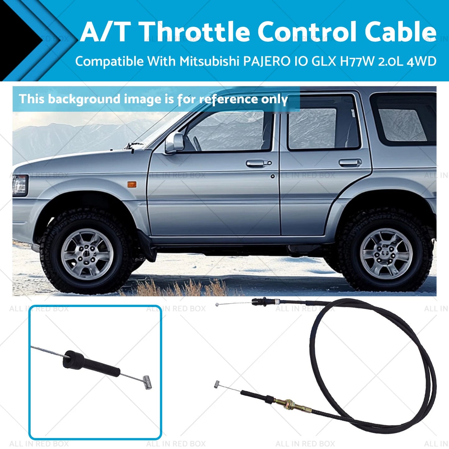 Throttle Control Cable for Mitsubishi Pajero IO GLX H77W 2.0L 4WD (1999-2007)