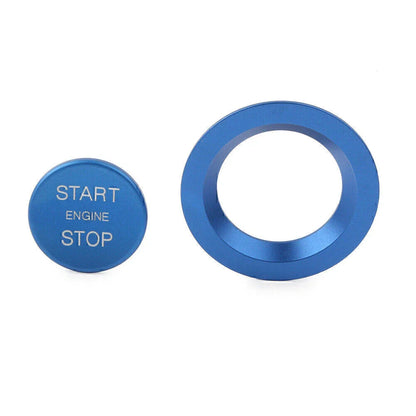 Keyless Engine Push Start Button w/ Ring Cover for Land Rover & Jaguar