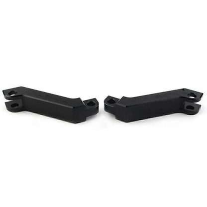 Black Cut Male Mount Foot Peg Extensions for Harley Sportster Softail Road King (2004-2023)