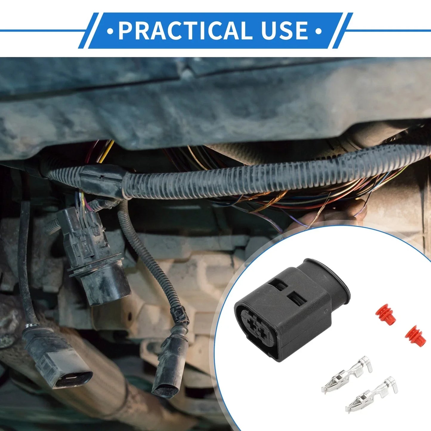 2 x Pin Car Wiring Harness Connector Plug for Mercedes-Benz