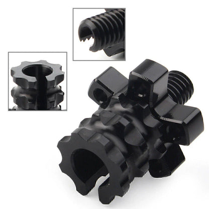 CNC M8 Clutch Brake Cable Adjuster Screw for Motorcycle Dirt Bike Black