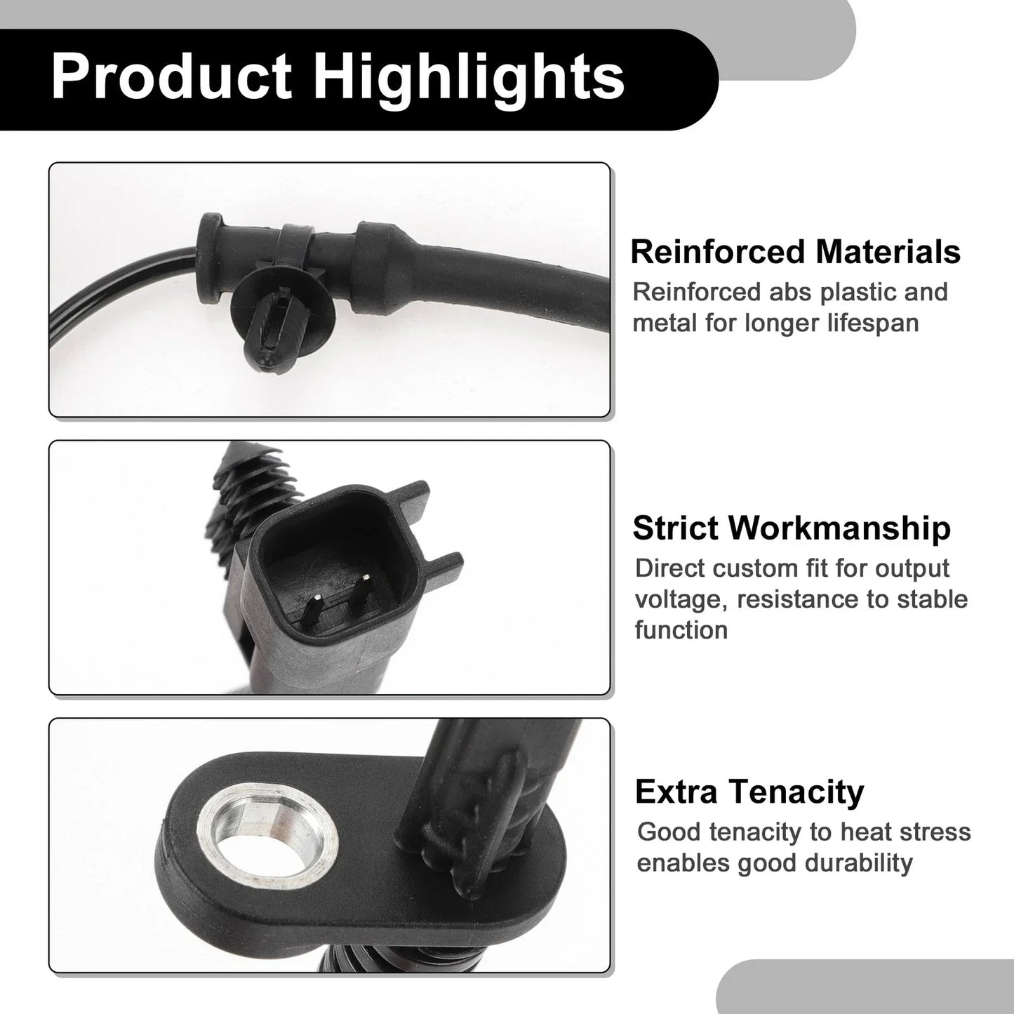 ABS Wheel Speed Sensor Kit for Dodge - 1 x Rear Left/Right ()