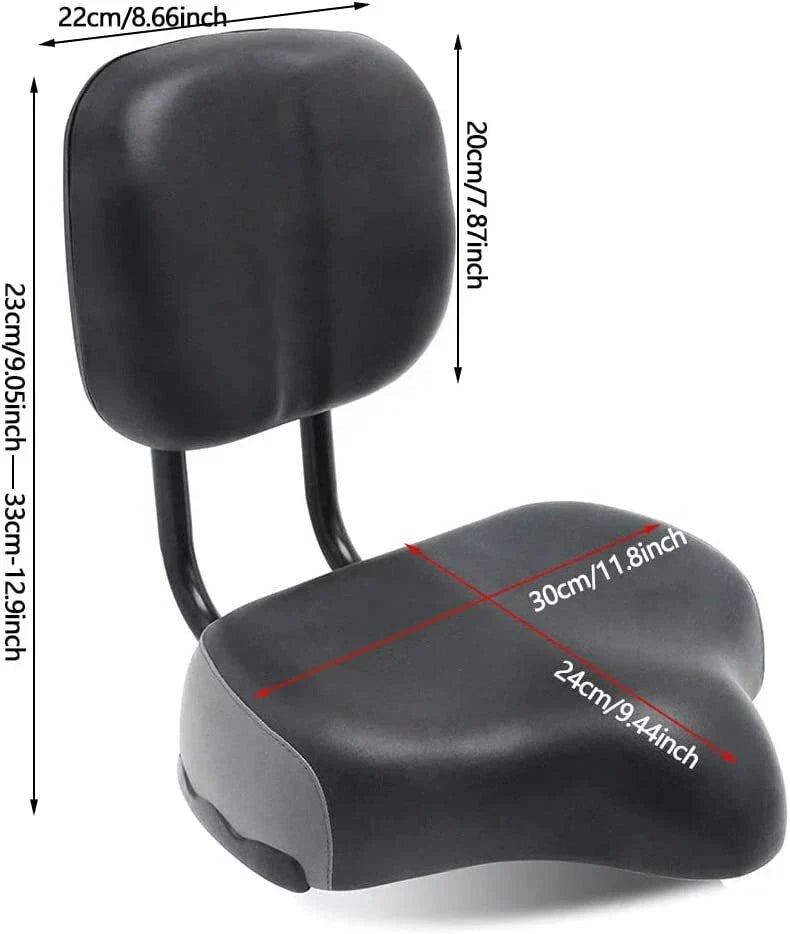 Bike Seat Backrest Cushion for Bicycle Tricycle - Support