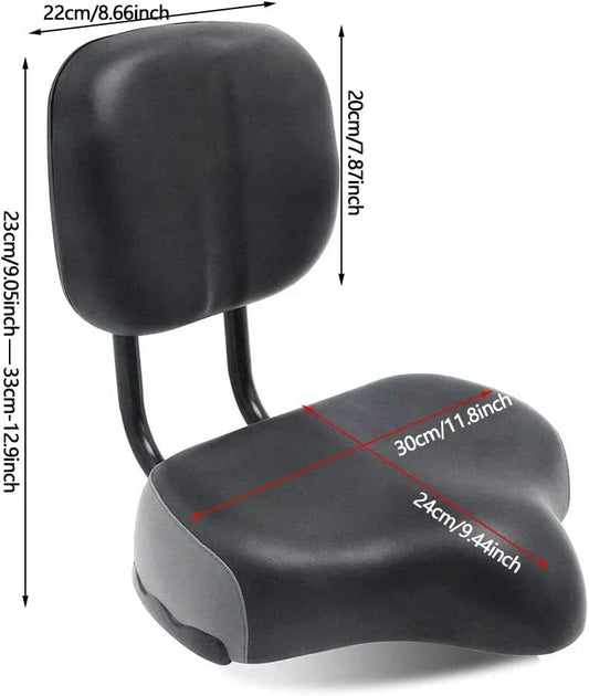 Bike Seat Backrest Cushion for Bicycle Tricycle - Support