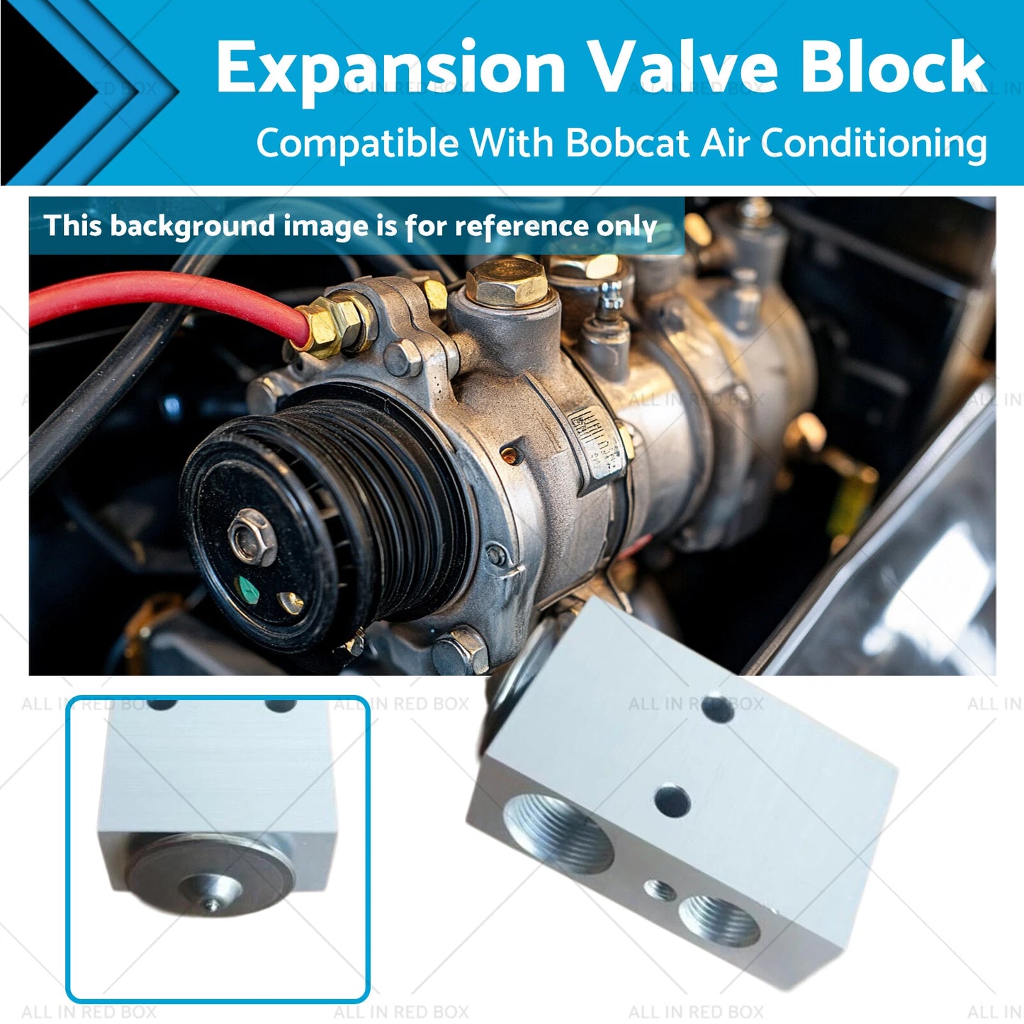 Expansion Valve Block for Bobcat A/C Air Conditioning