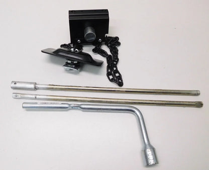Spare Wheel Winch Winder & Handles for Trailers 14-16 Inch Wheels