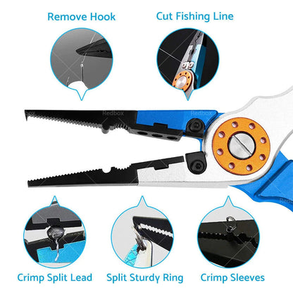 7.9" Aluminium Fishing Pliers Hook Remover for Fishing Gear