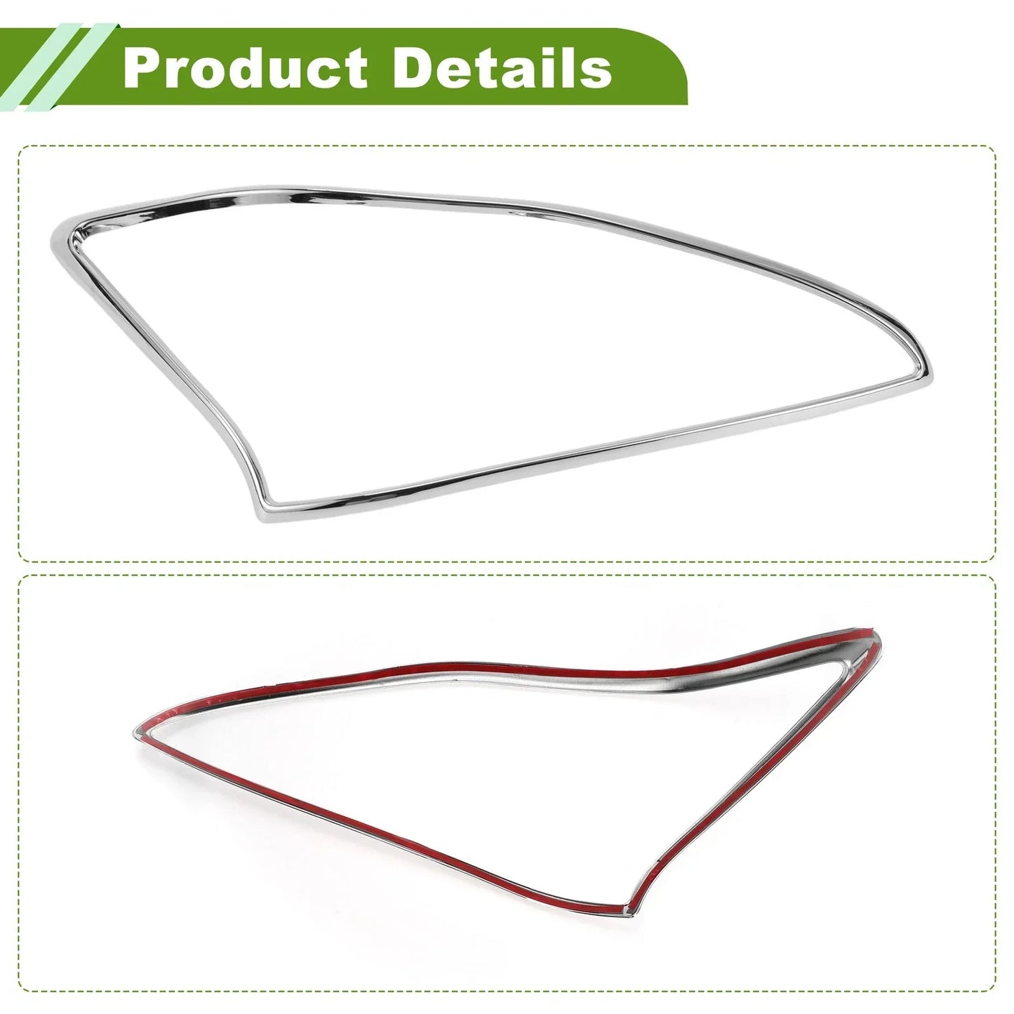 Front Left Right Headlight Trim Bezel for Lexus RX330 (2004-2009) Silver Tone