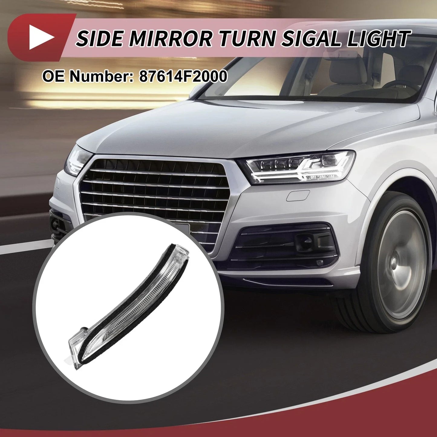 Car Mirror Turn Signal Light for Hyundai Elantra AD (2017-2018) Left LED