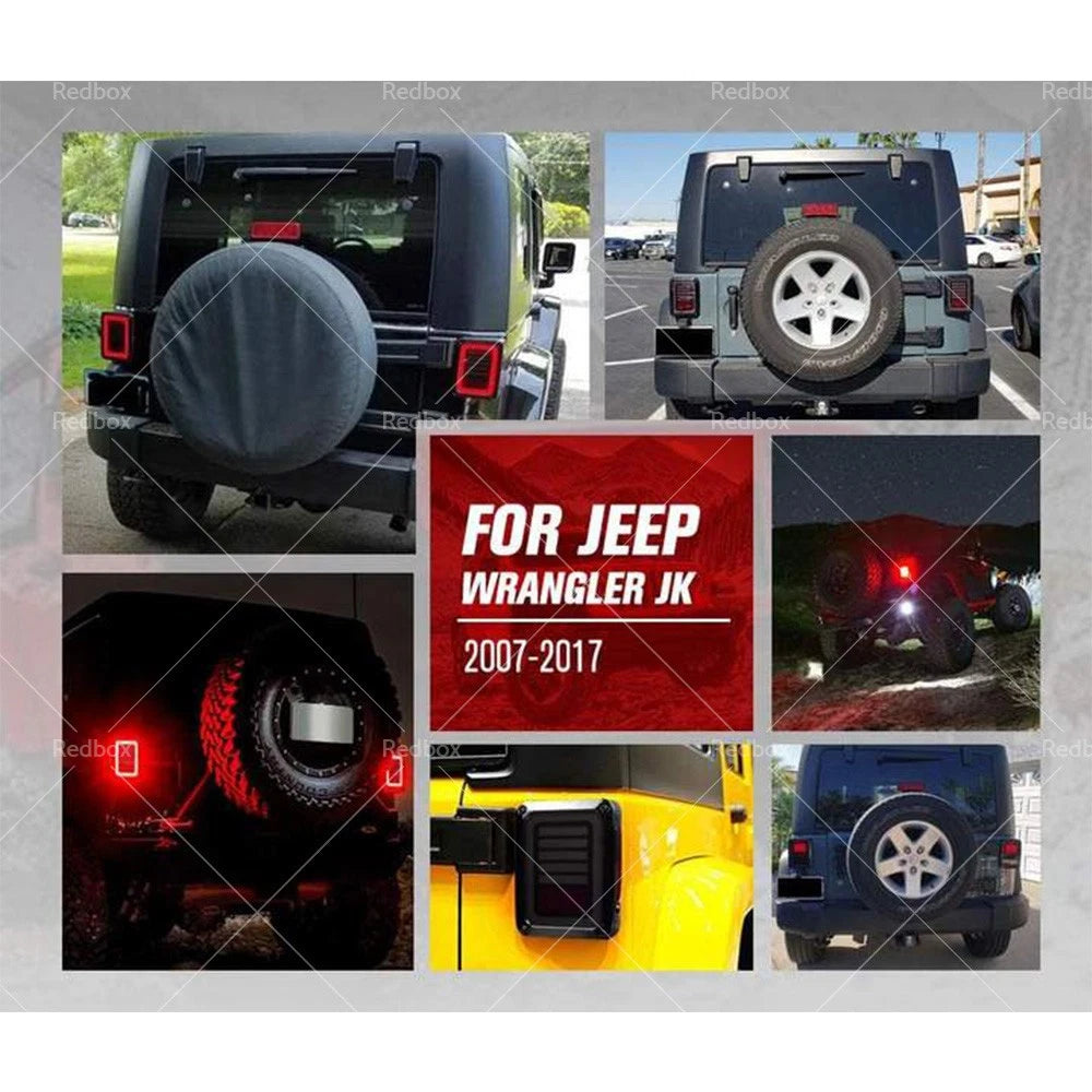 Smoked LED Tail Light Lamps for Jeep Wrangler JK (2007-2017)