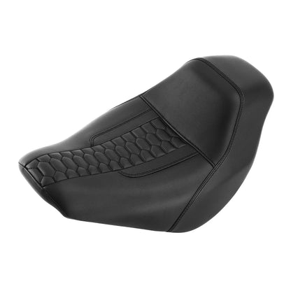 Black Driver Solo Seat for Harley Softail Low Rider FXLR FXLRS FXLRST (18-25)