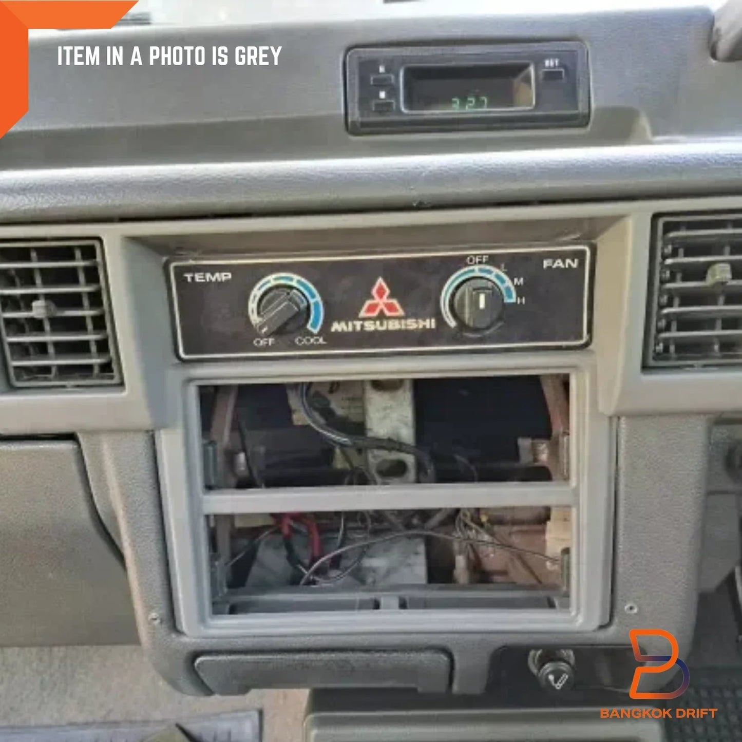 Grey Radio Dashboard Panel Air Vent Trim for Mitsubishi Triton (86-96)