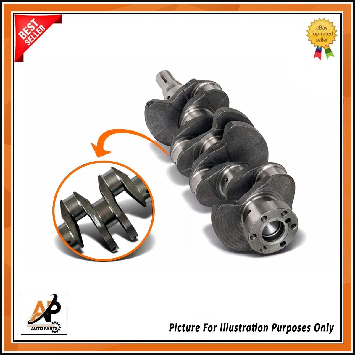 Crankshaft Heavy Duty Replacement for Hyundai Galloper H100 2.5 (1997–2004)