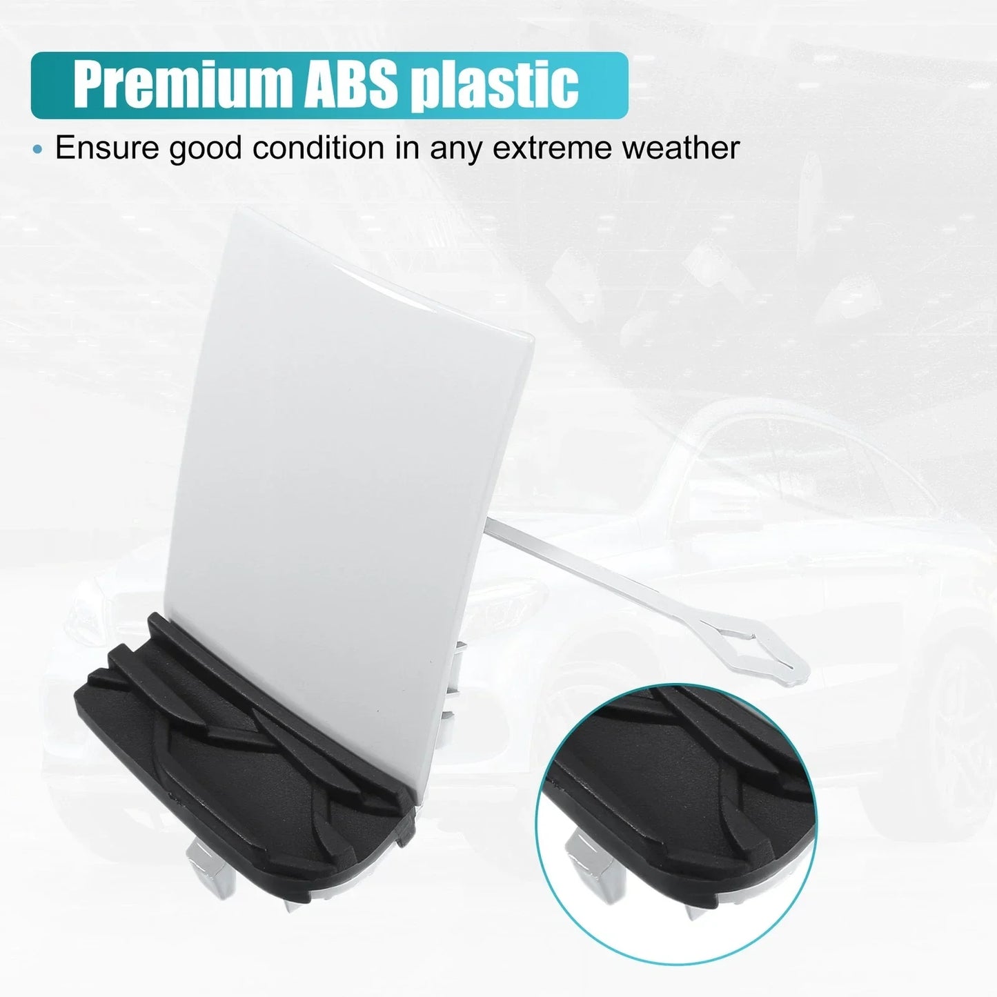 Front Bumper Tow Hook Cap for Mercedes-Benz GLE 350 (2016-2023) White