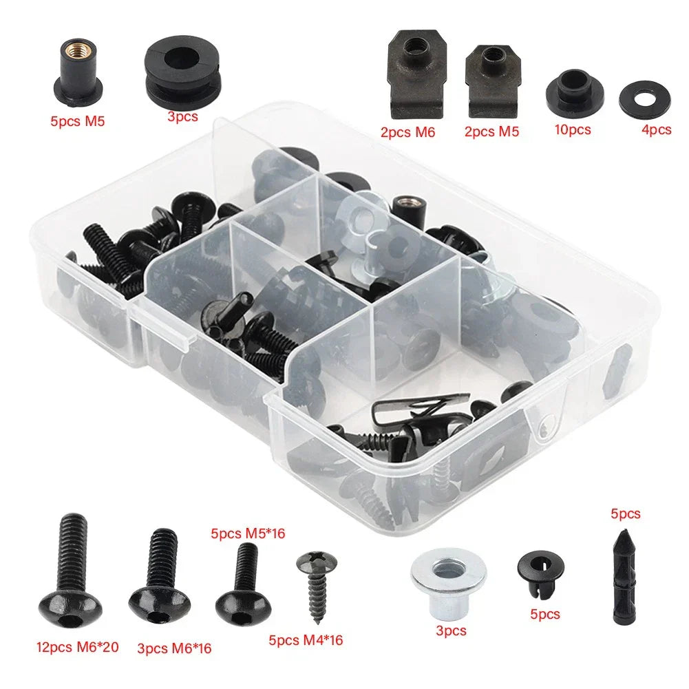 Fairing Bolts Kit for Honda CBR1000RR (2012-2016) - Black