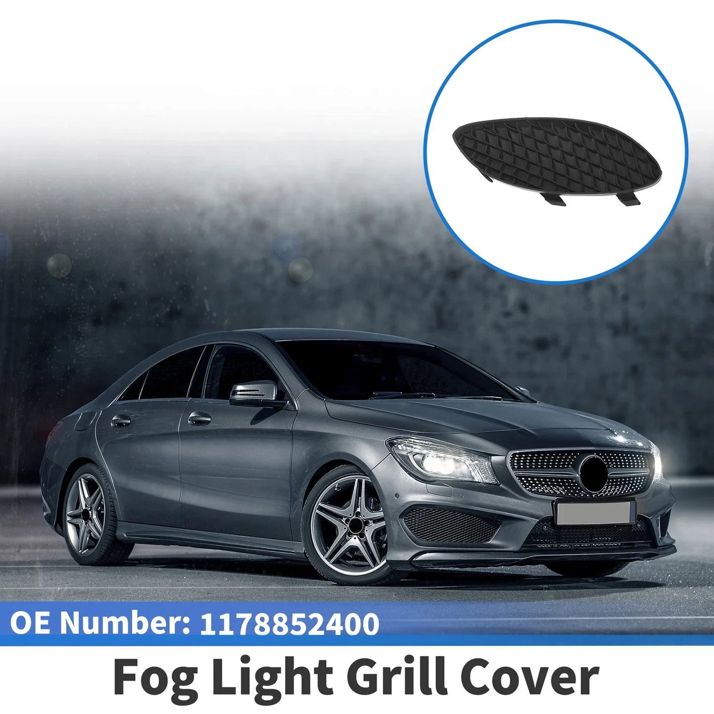 Front Right Fog Light Grill for Mercedes-Benz CLA250 (2014-2019)