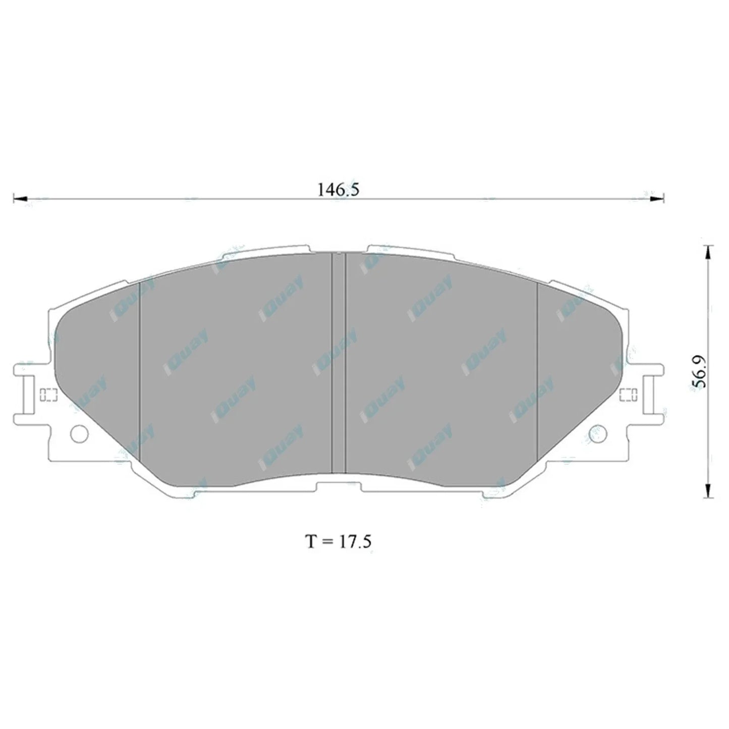 Front Disc Brake Pad Set for Toyota RAV4 ACA33R ACA38R GSA33R 2006~2013 Wagon