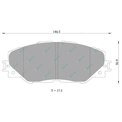 Front Disc Brake Pad Set for Toyota RAV4 ACA33R ACA38R GSA33R 2006~2013 Wagon