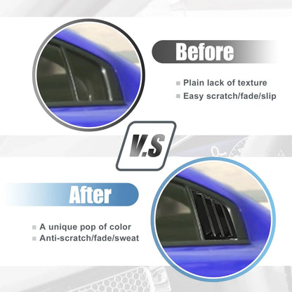 2 x Rear Window Louvers for Dodge Charger 2011-2021 Air Vent Scoop Shades
