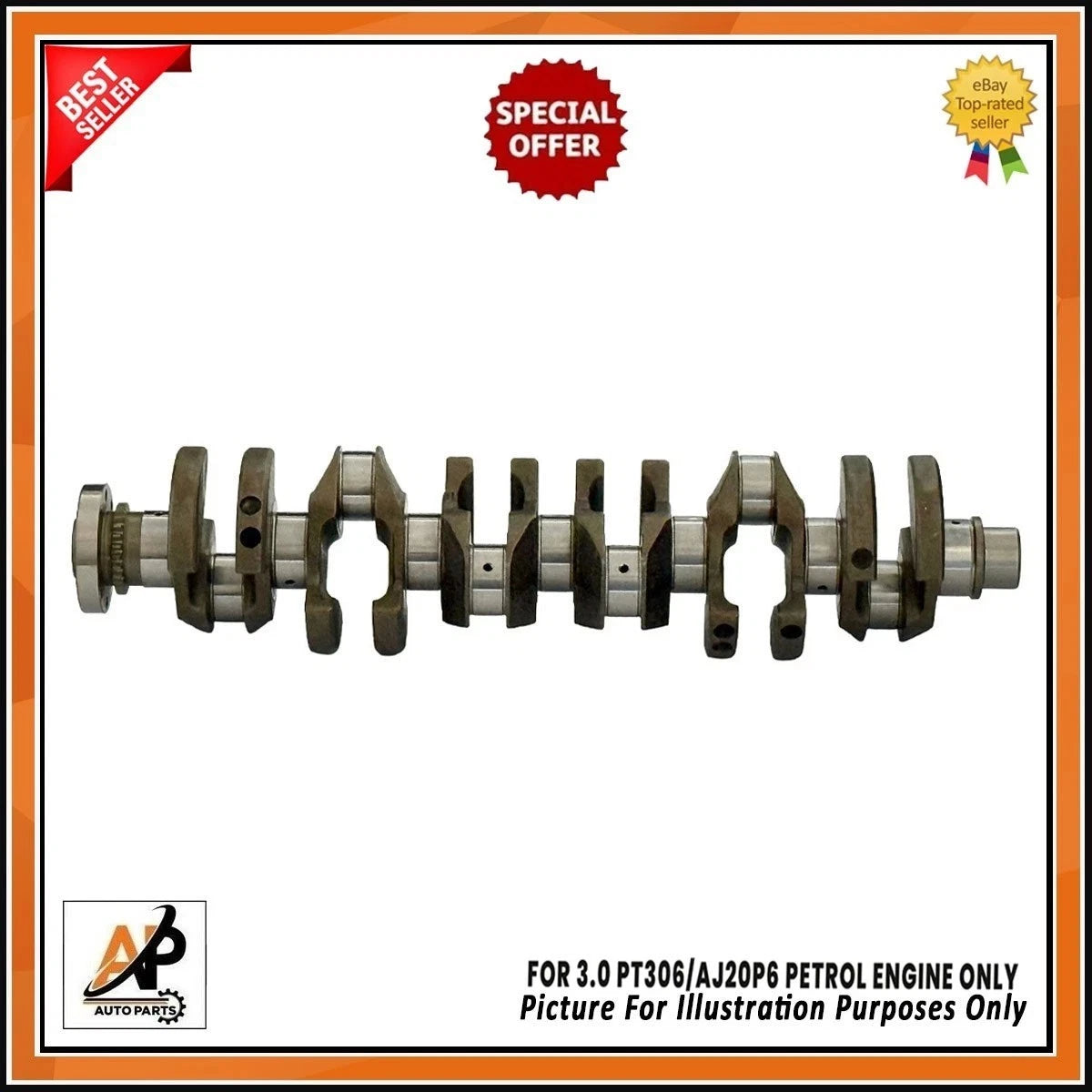 Crankshaft for Jaguar Land Rover Range Rover F-Pace 3.0 P400 (2019–2024)