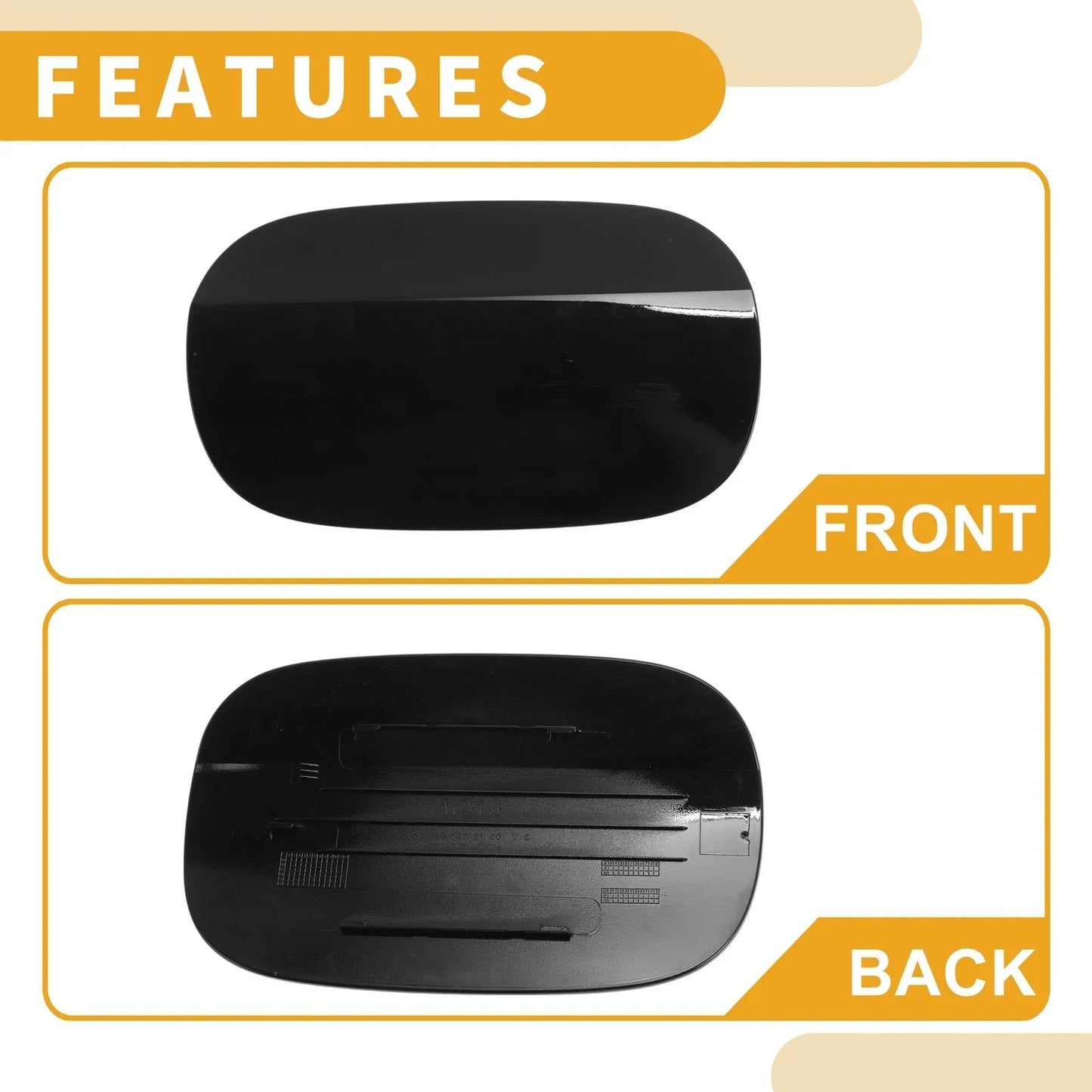 Fuel Tank Door Cap for Mercedes-Benz E200 (2015-2019) Clip Type ABS