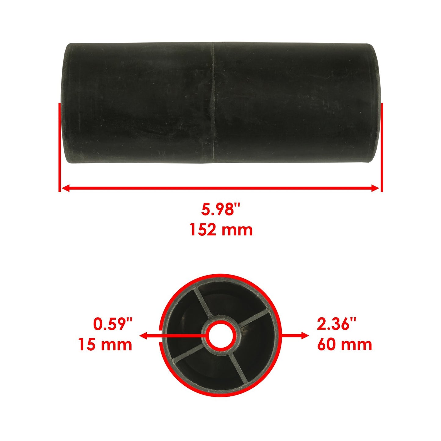 Deck Roller with Pin and Spacer Replacement for MTD 50 Inch (2013–2018)
