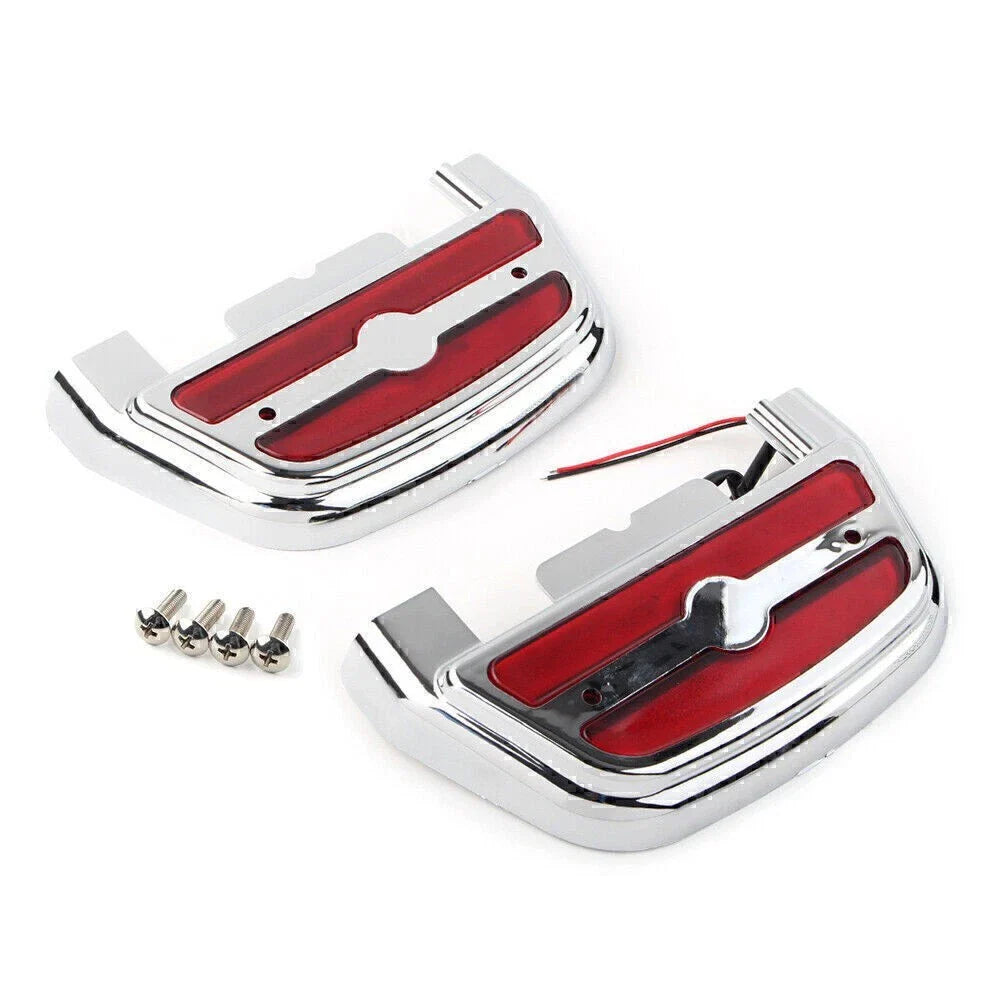 LED Light Passenger Footboard Cover for Harley Touring Road King (2014-2023)