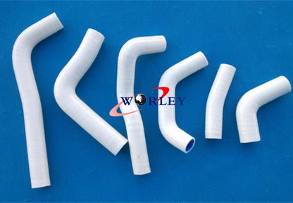 Aluminum Radiator + Blue Silicone Hose for Honda CRF450R (2002-2004)