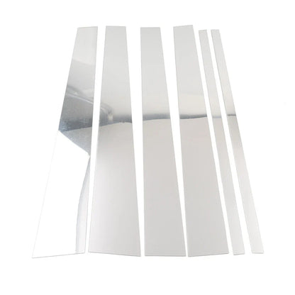 6 x Silver Center Pillar Posts Trim for Ford Expedition Navigator (1997-2016)