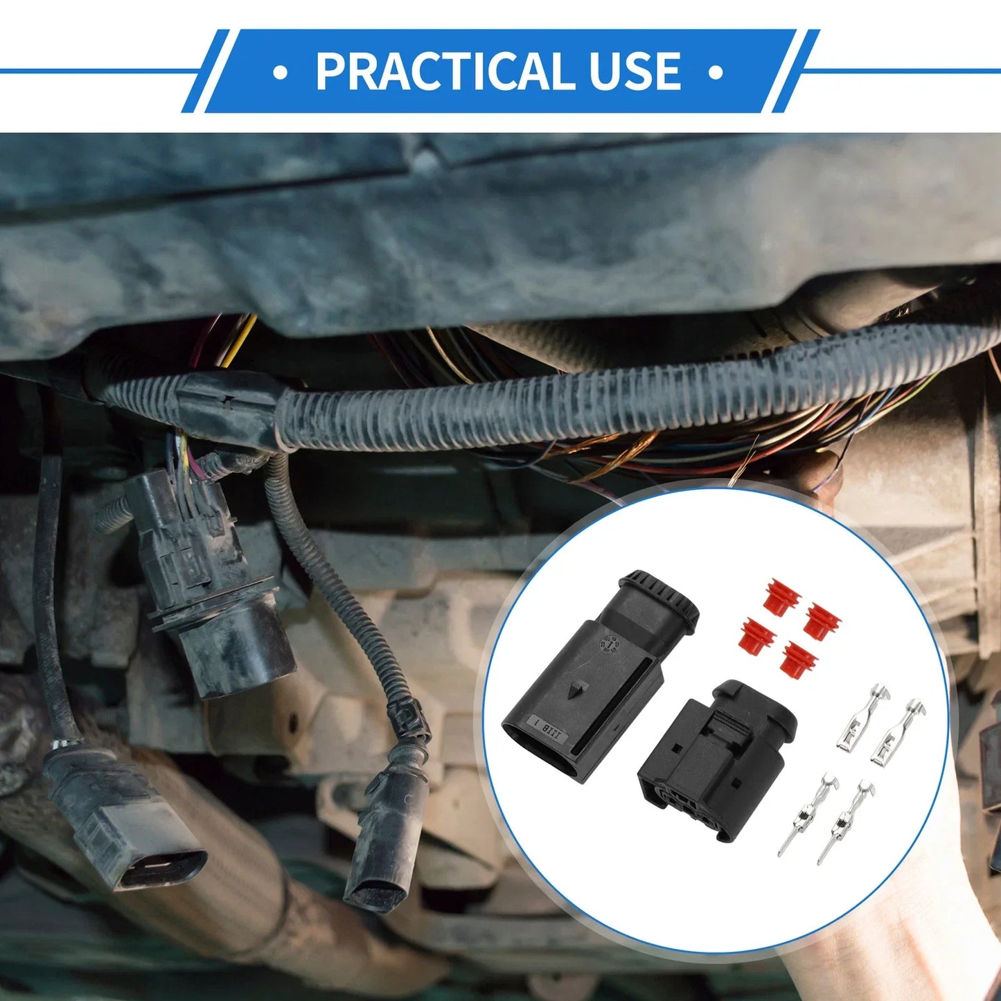 2 x Pin Air Pump Connector Plug for Mercedes-Benz