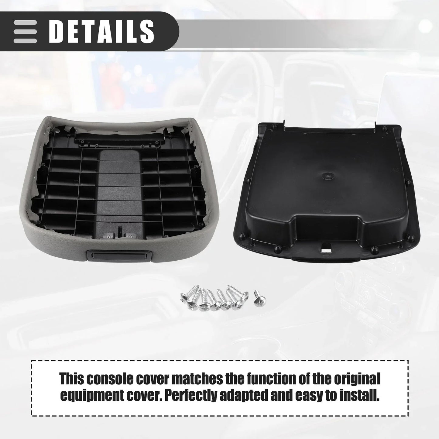 Center Console Lid Armrest Cover for Chevy Silverado 1500 (2007-2013)