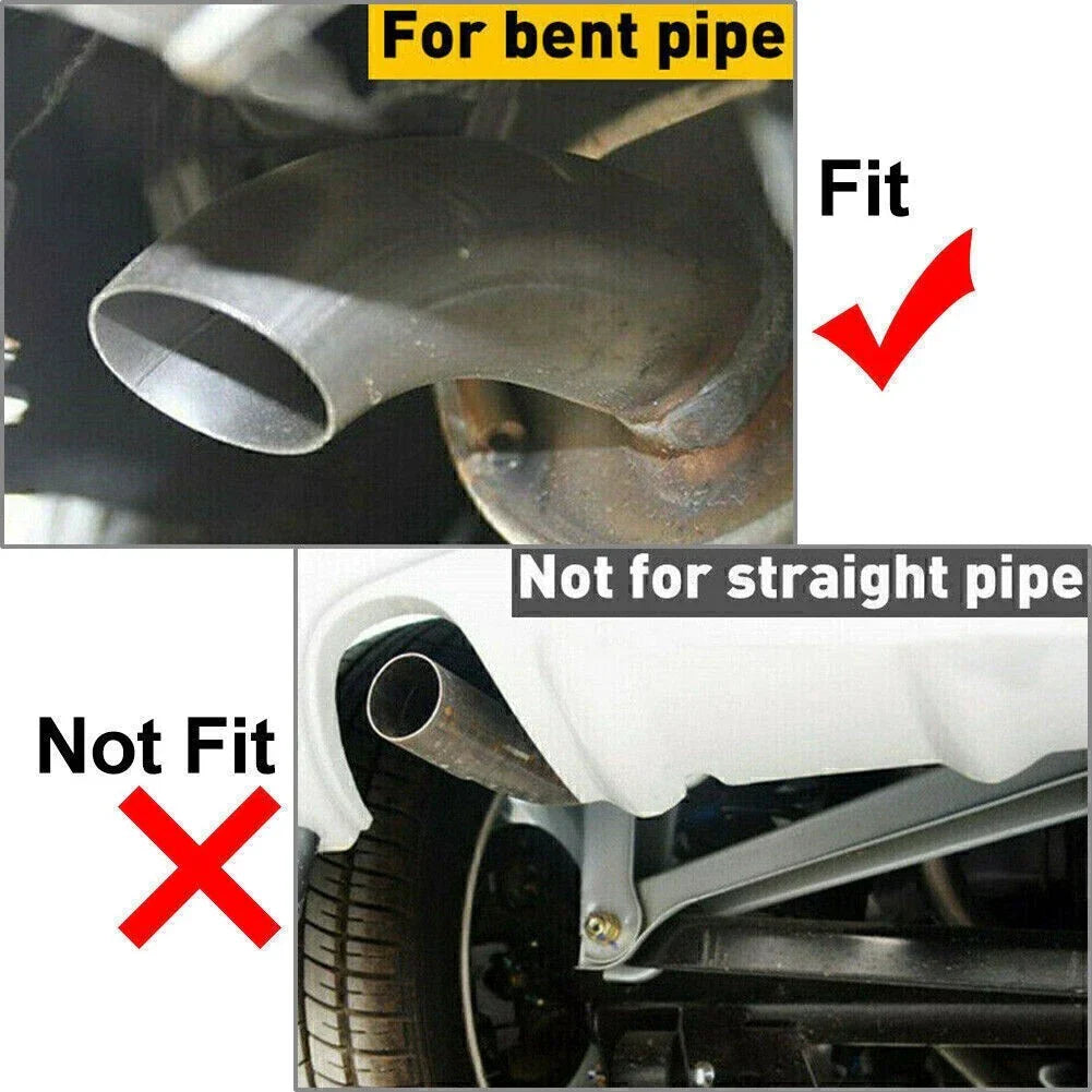 1x Blue Dual Exhaust Pipe Tail Muffler Tip for Car (No Year Specified)