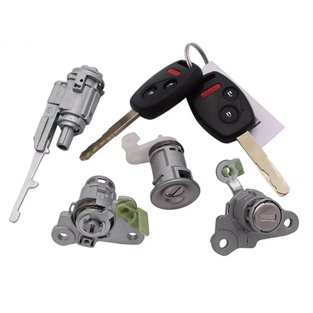 Ignition Cylinder & Door Lock Key Set for Honda Fit (2004-2008)