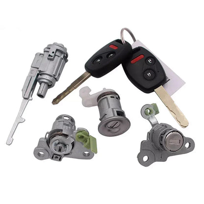 Ignition Cylinder & Door Lock Key Set for Honda Fit (2004-2008)
