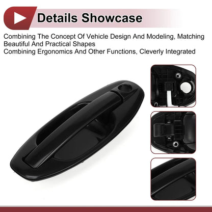 Exterior Door Handle for Hyundai Santa Fe Front Left (2013-2018) Black