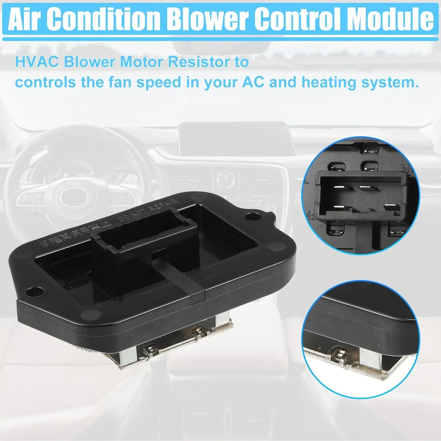 HVAC Blower Motor Resistor for Honda Accord DX, EX, LX 2.3L 3.0L (1998-2002)