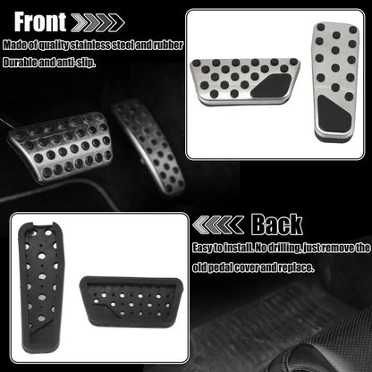 Brake & Gas Pedal Cover Set for Dodge Challenger Charger (2009-2019)