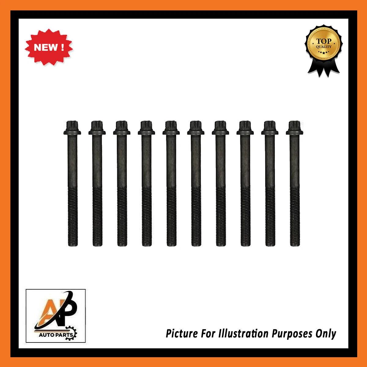 Head Bolts Male for Vauxhall C20XE 20XEJ Red Top (1990–1995)